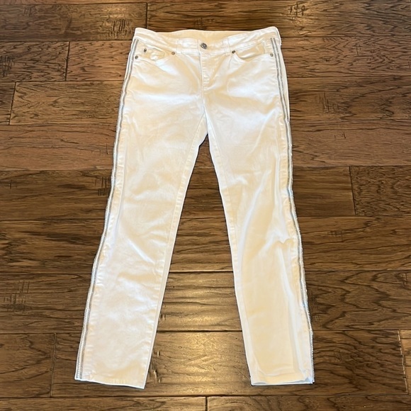 Alexander McQueen Mid Rise Ankle Size EUR 40 Embellished Side Zippers Designer - Picture 1 of 16